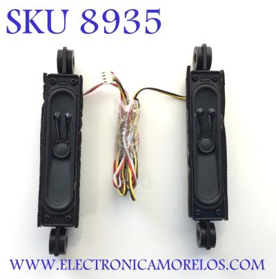 KIT DE BOCINA SPARA  TV JVC (2 PZ ) NUMERO DE PARTE 03351006A652 / 12102802 / MODELO EM32TS